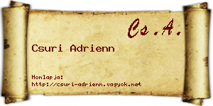Csuri Adrienn névjegykártya