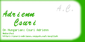 adrienn csuri business card